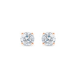 12 Carat Brilliant Cut Solitaire Stud Earrings