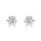10 Carat Brilliant Cut Solitaire Stud Earrings