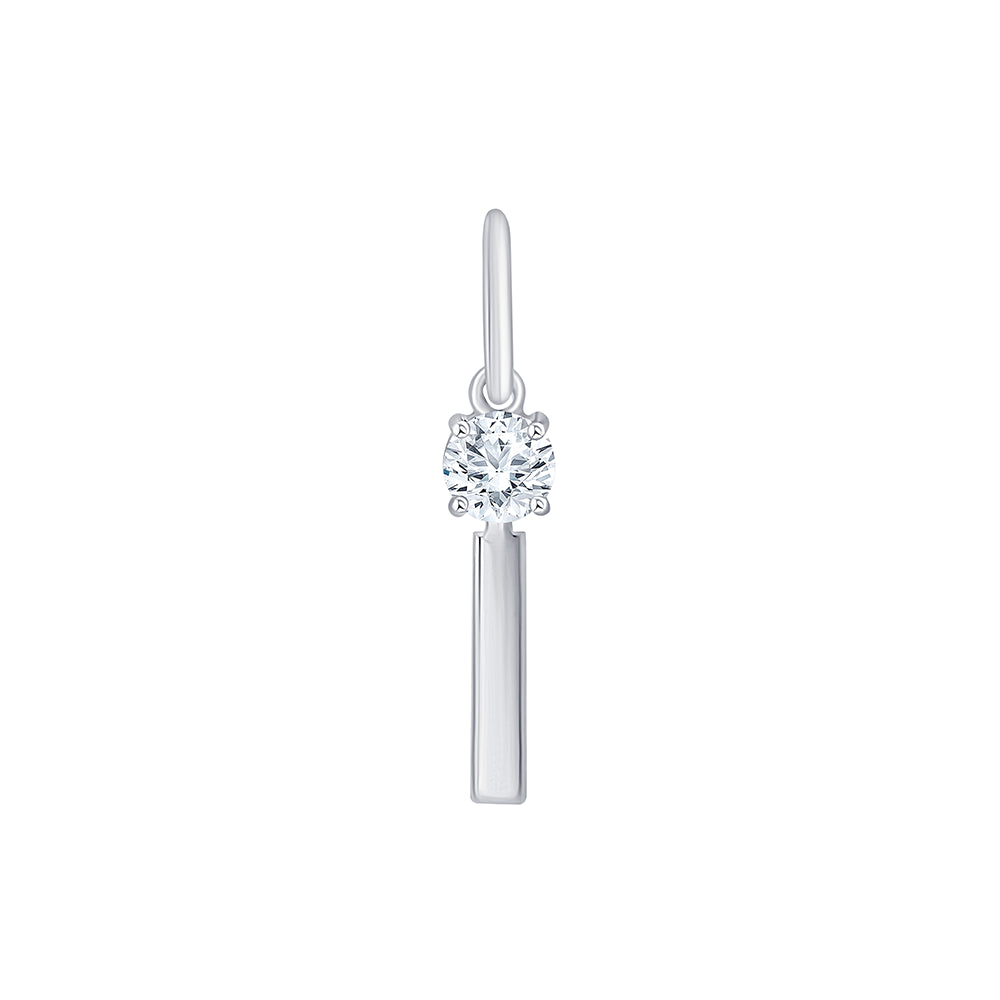 Brilliant Cut Initial I Pendant