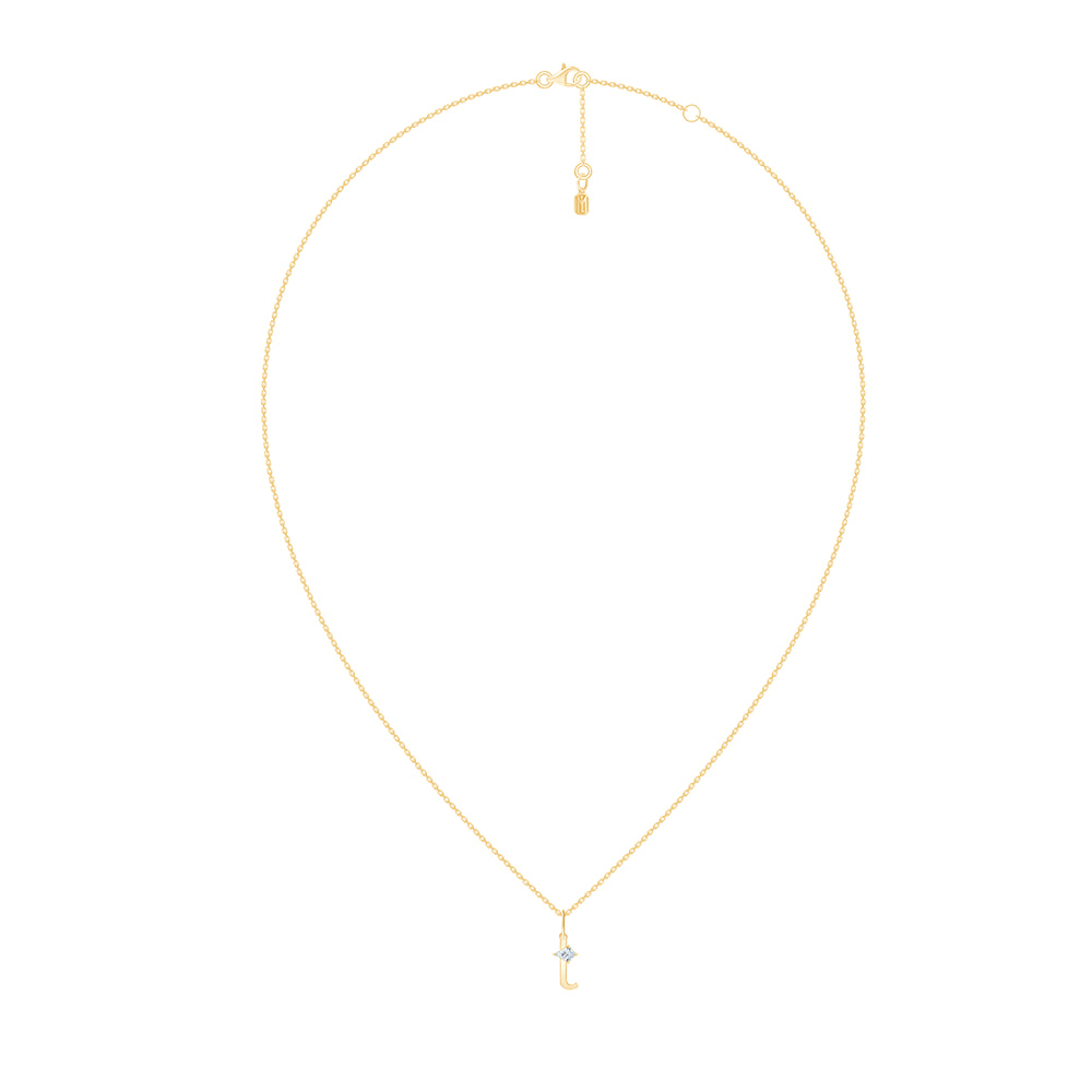 Kite Cut Initial T Pendant