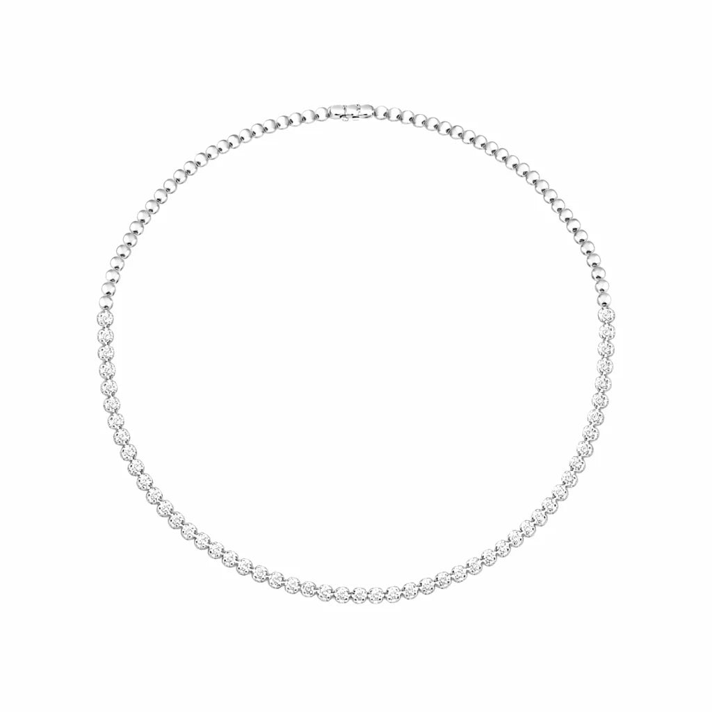 Brilliant Cut Tennis Necklace