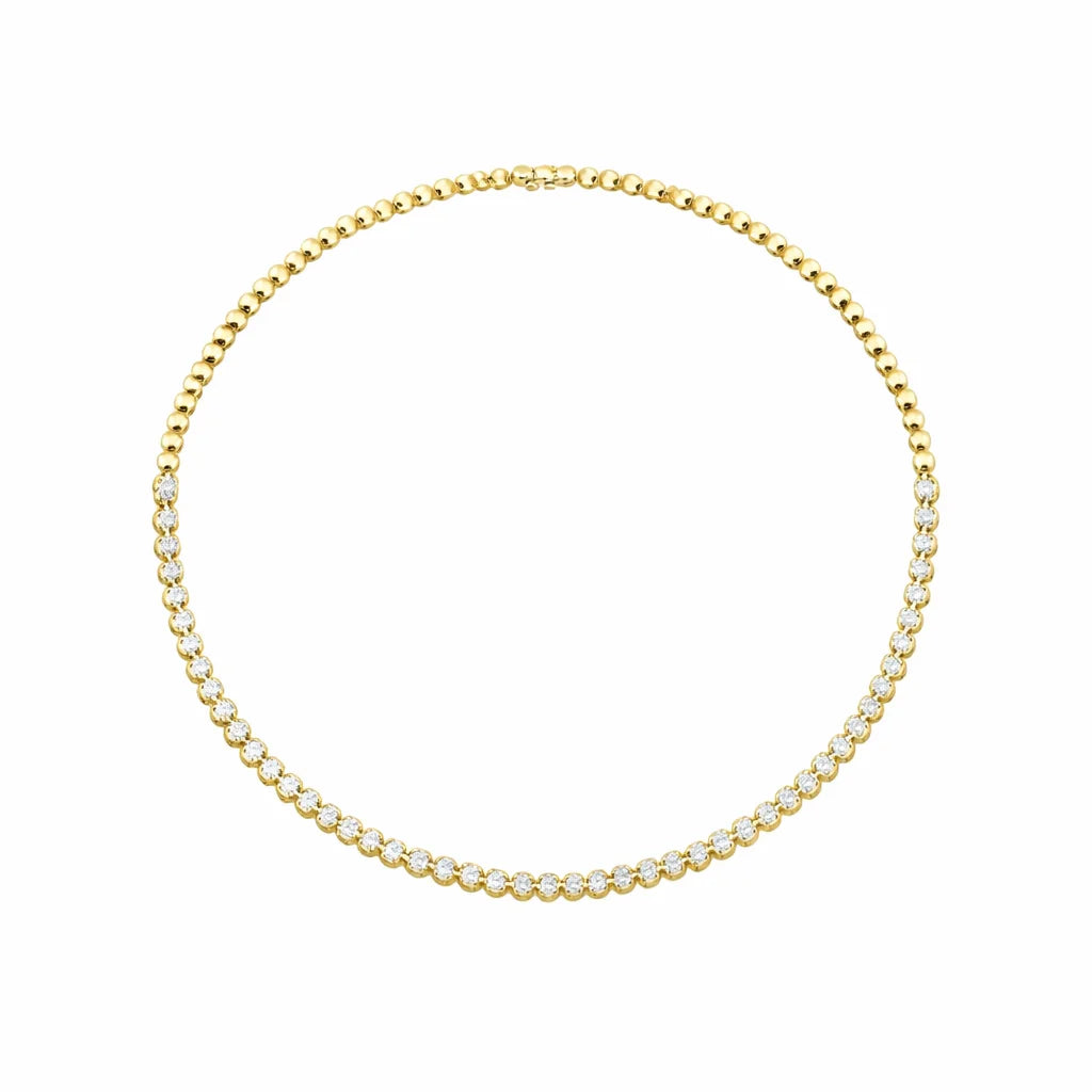 Brilliant Cut Tennis Necklace