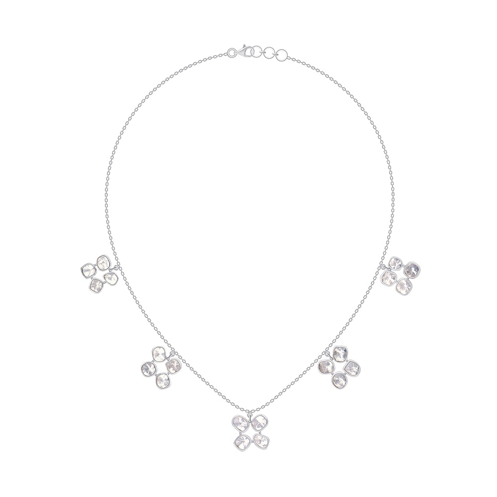 Polki Charm Station Necklace 