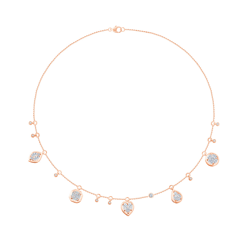MultiCut Cluster Charm Necklace