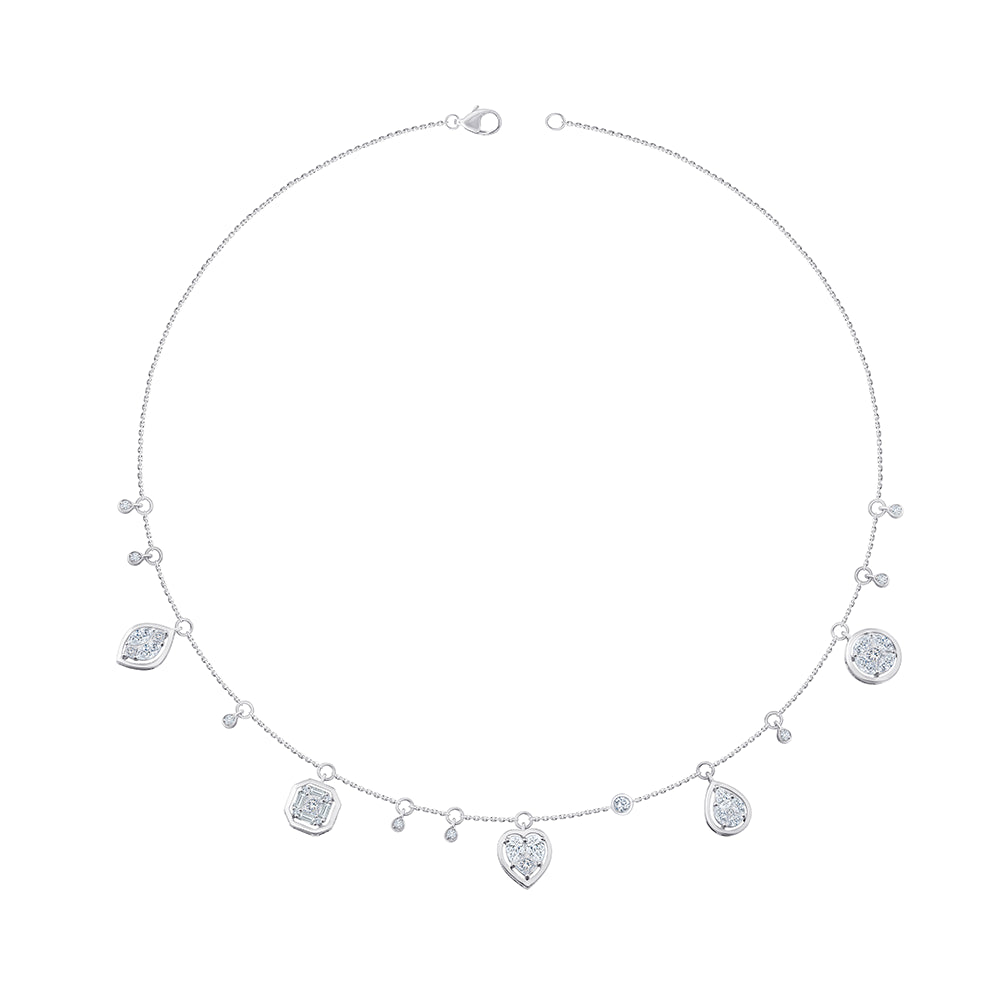 MultiCut Cluster Charm Necklace