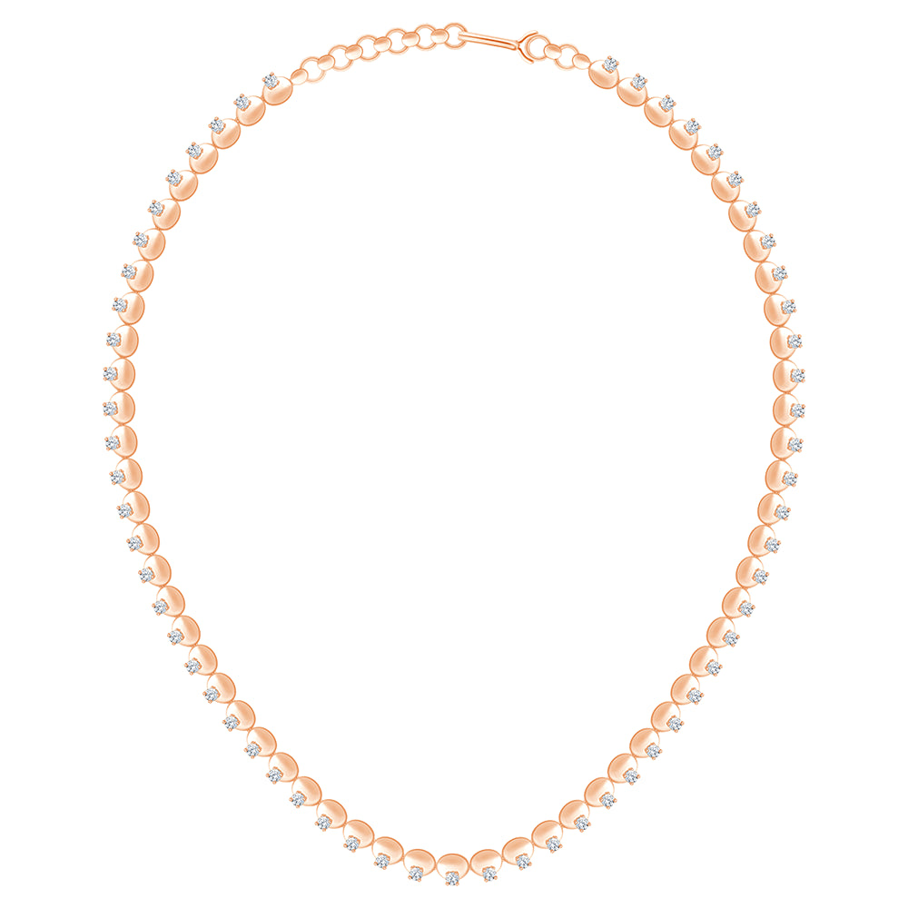 Brilliant Cut Accented Bead Necklace