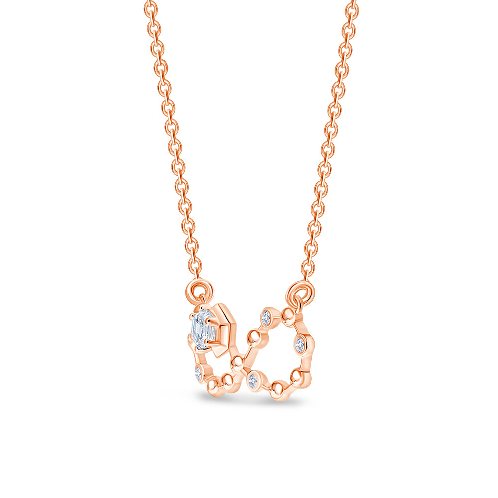 Brilliant Cut Infinity Motif Necklace