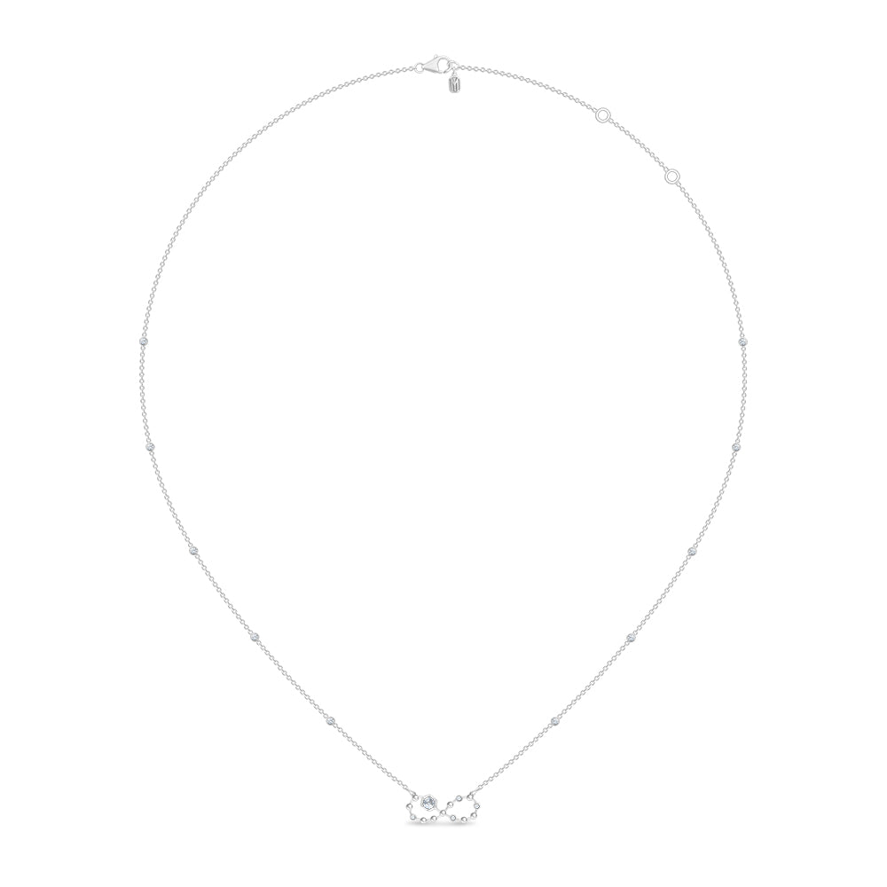 Brilliant Cut Infinity Motif Necklace