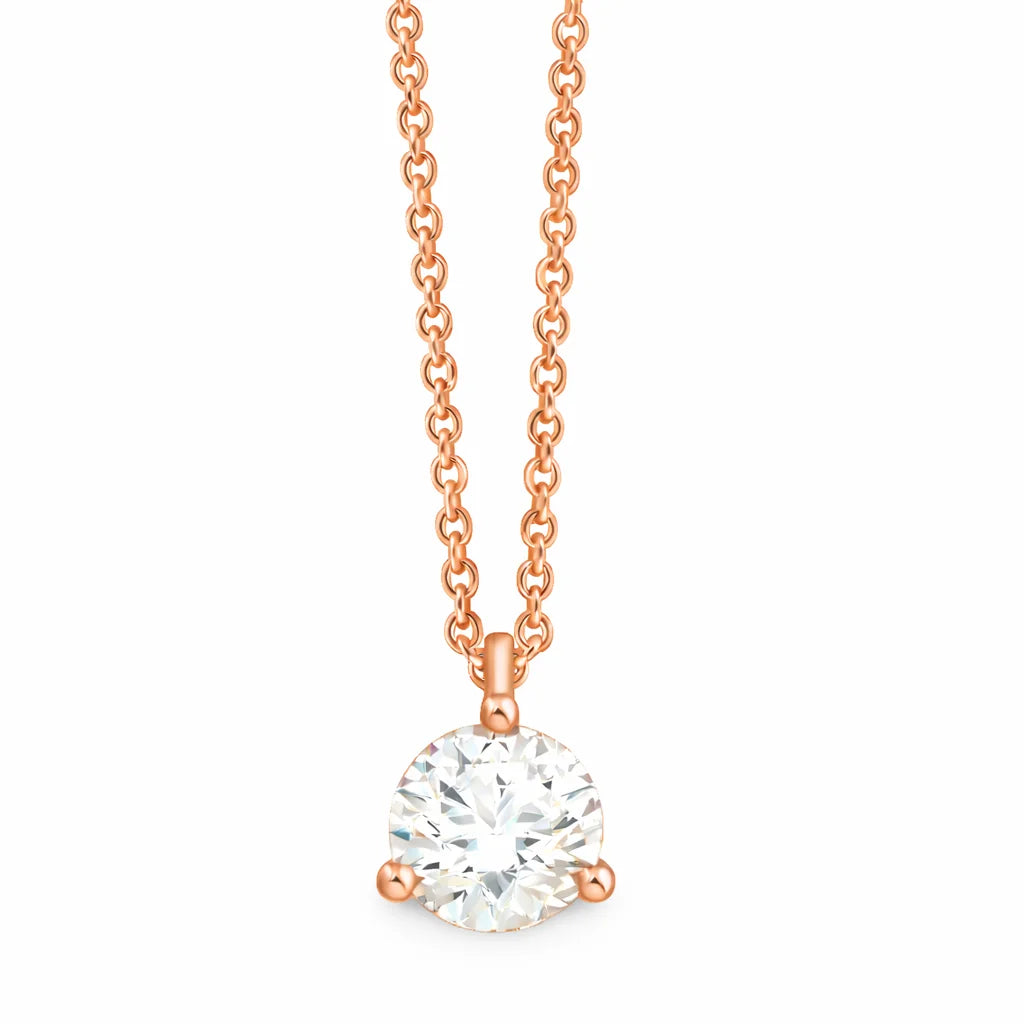 Brilliant Cut Solitaire Pendant