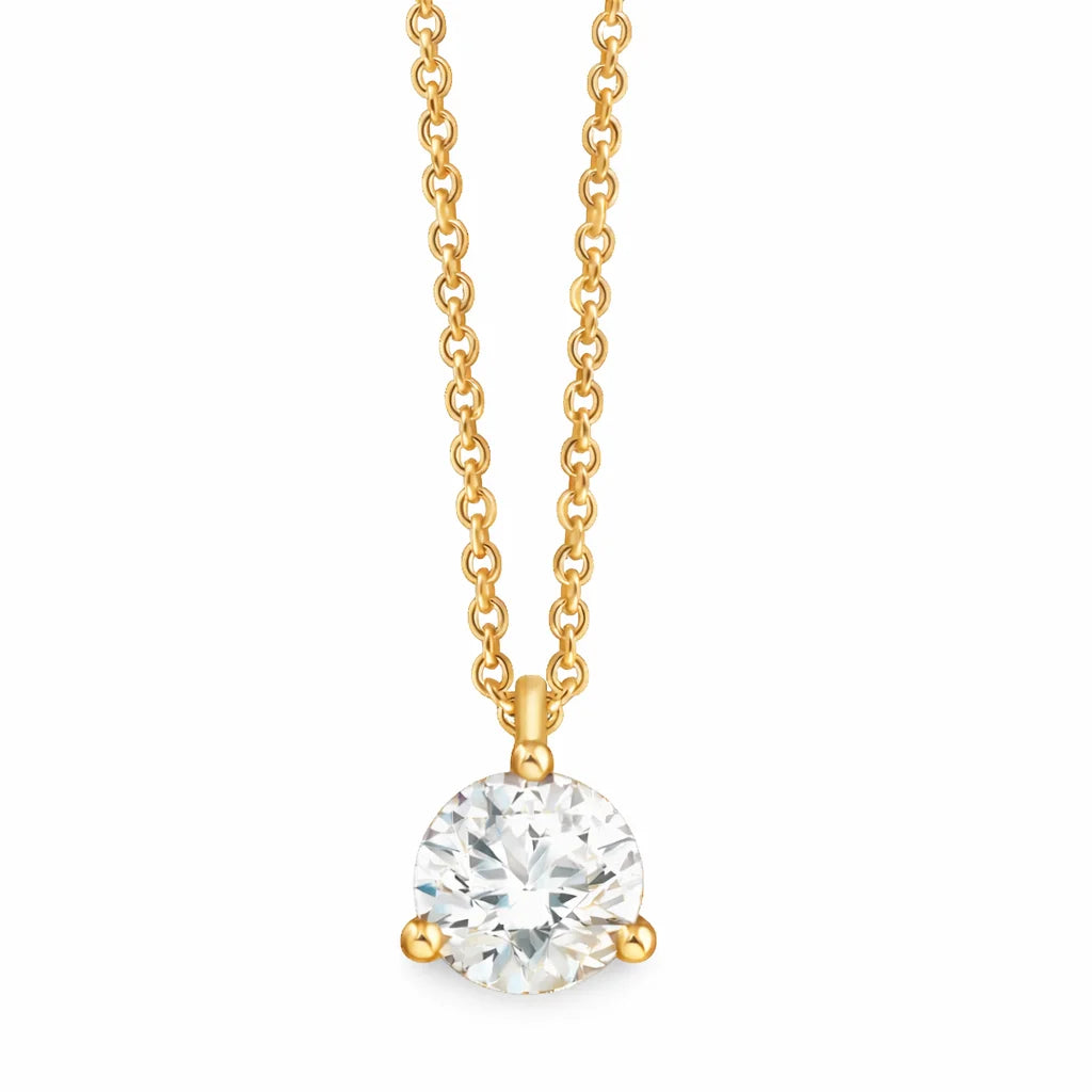 1.5 Carat Brilliant Cut Solitaire Pendant 