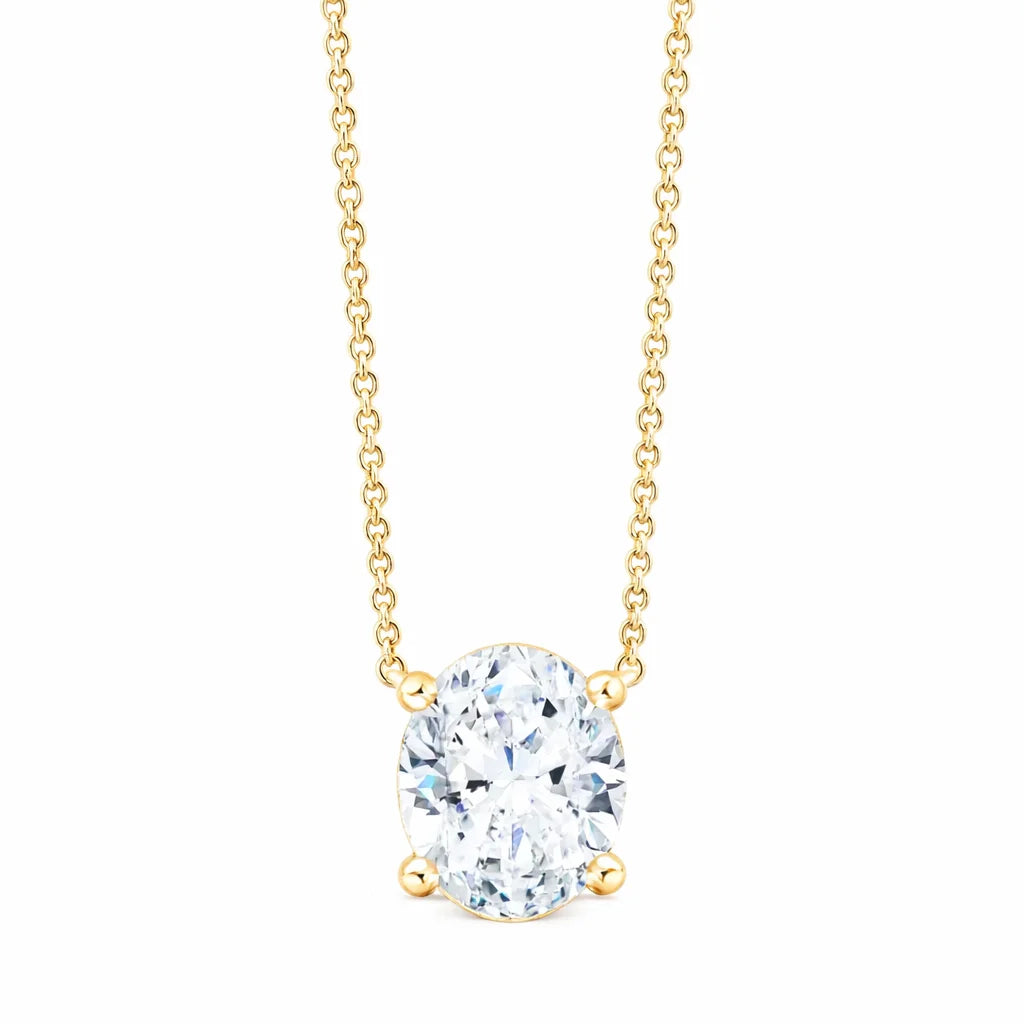 Oval Cut Solitaire Pendant