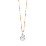 2 Carat Pear Cut Solitaire Pendant