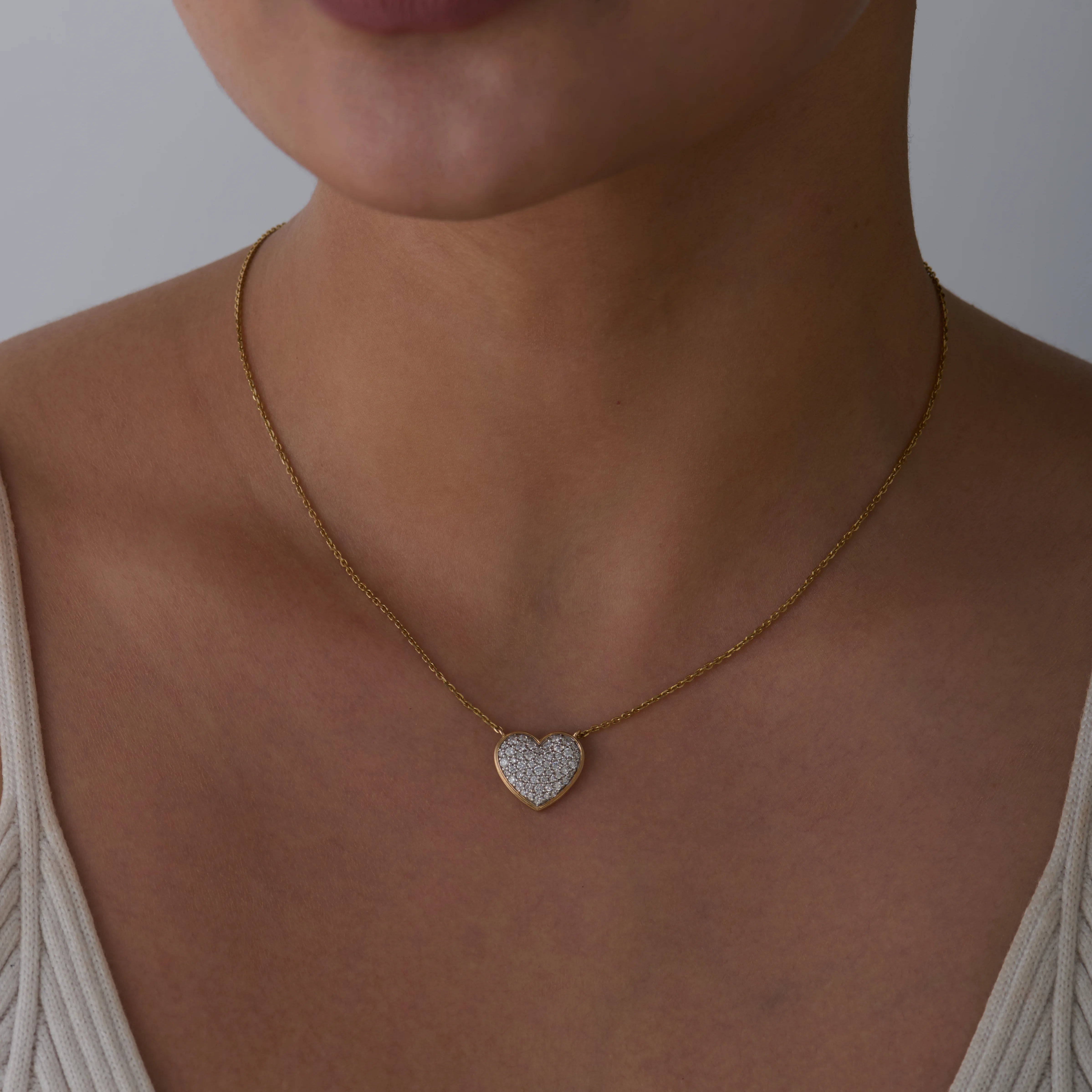 Heart Charm Pav Pendant