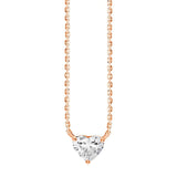 Heart Cut Solitaire Pendant