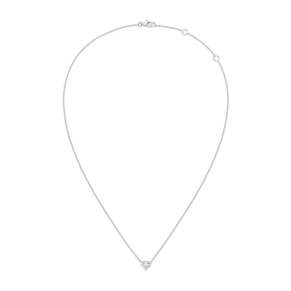 Heart Cut Solitaire Pendant