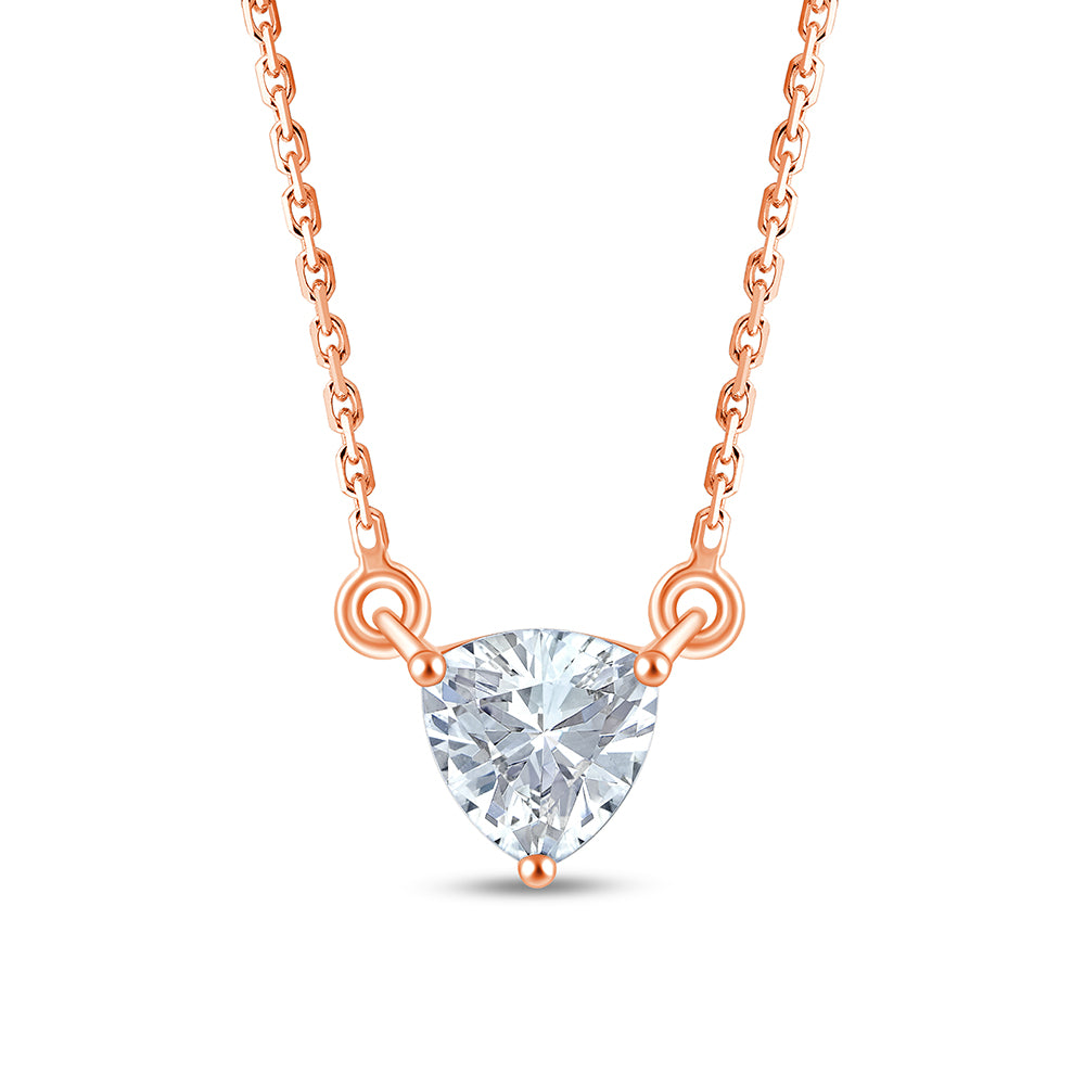 Trillion Cut Solitaire Pendant