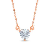 Trillion Cut Solitaire Pendant