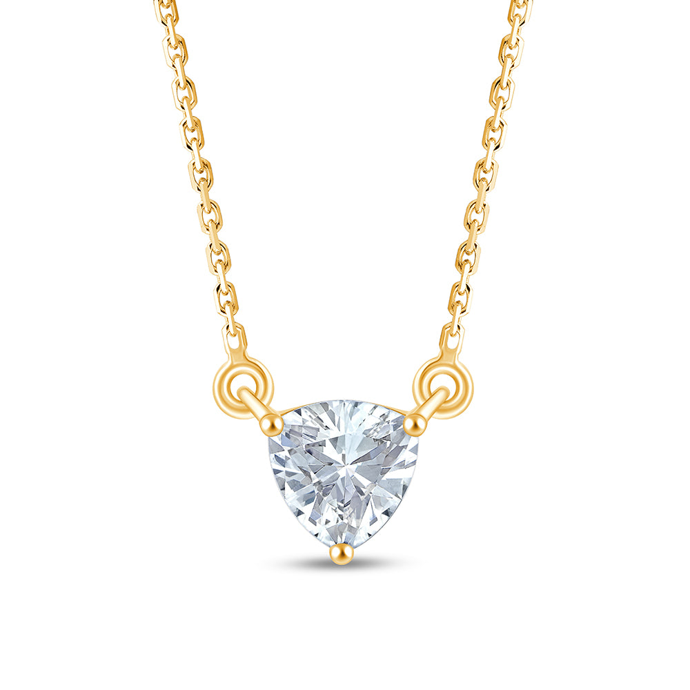 Trillion Cut Solitaire Pendant