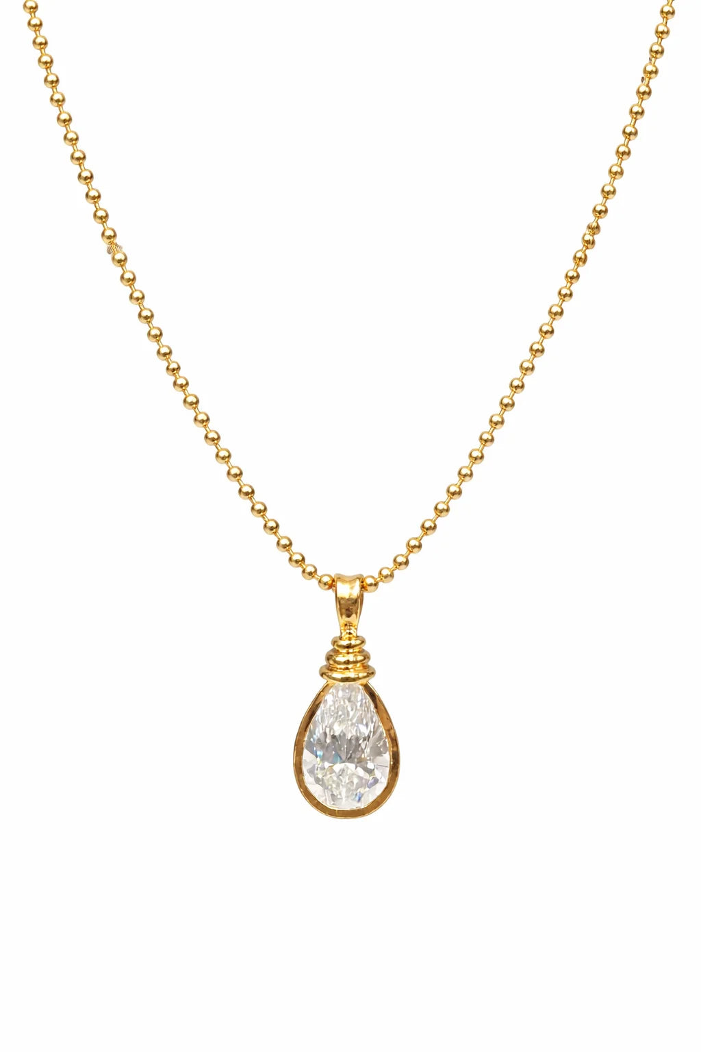 Pear Cut Solitaire Pendant