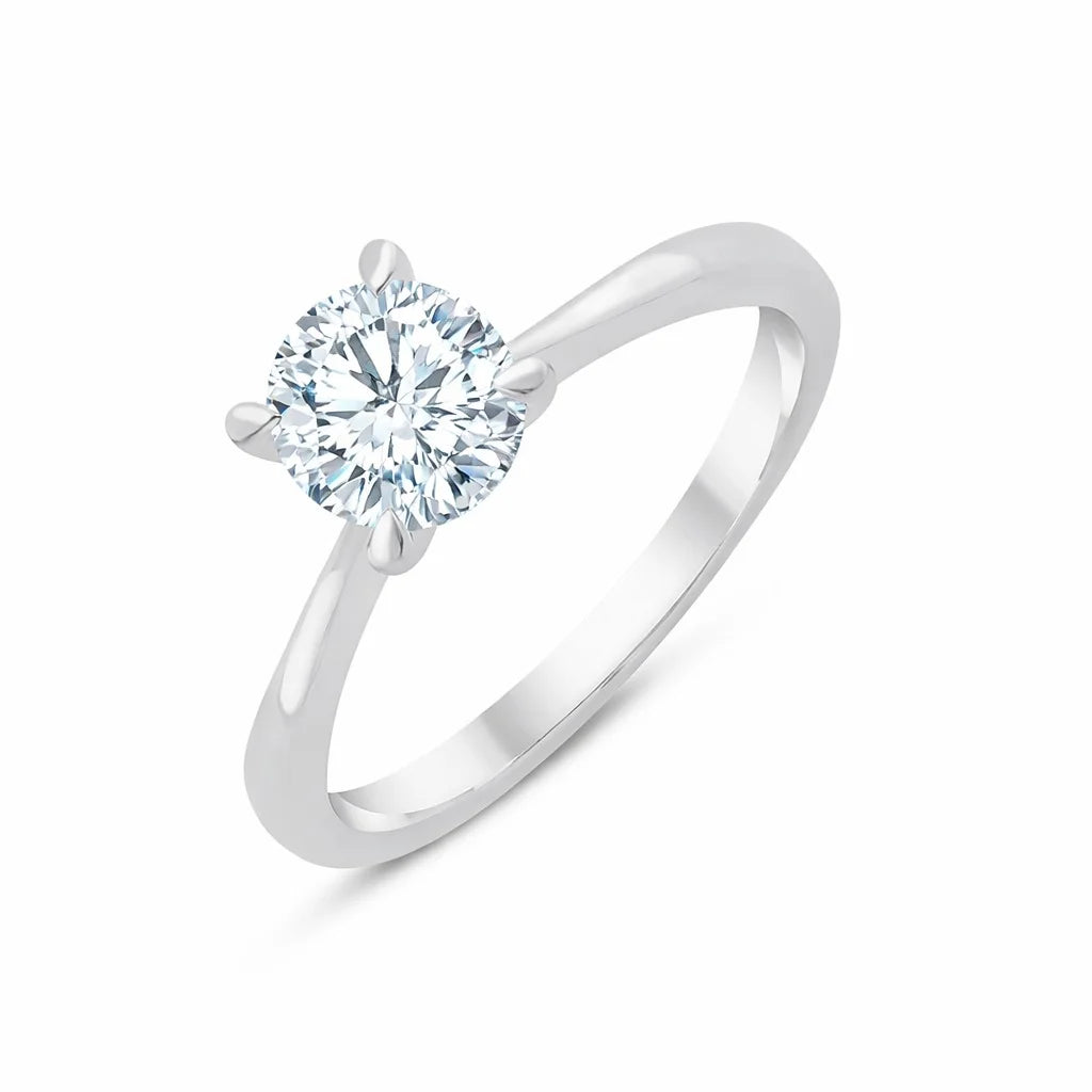 1 Carat Brilliant Cut Solitaire Engagement Ring
