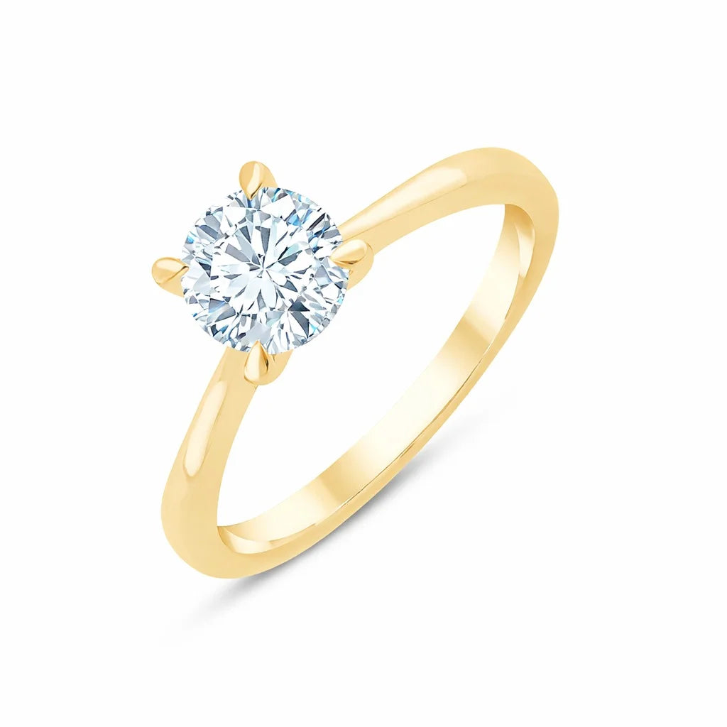 1 Carat Brilliant Cut Solitaire Engagement Ring