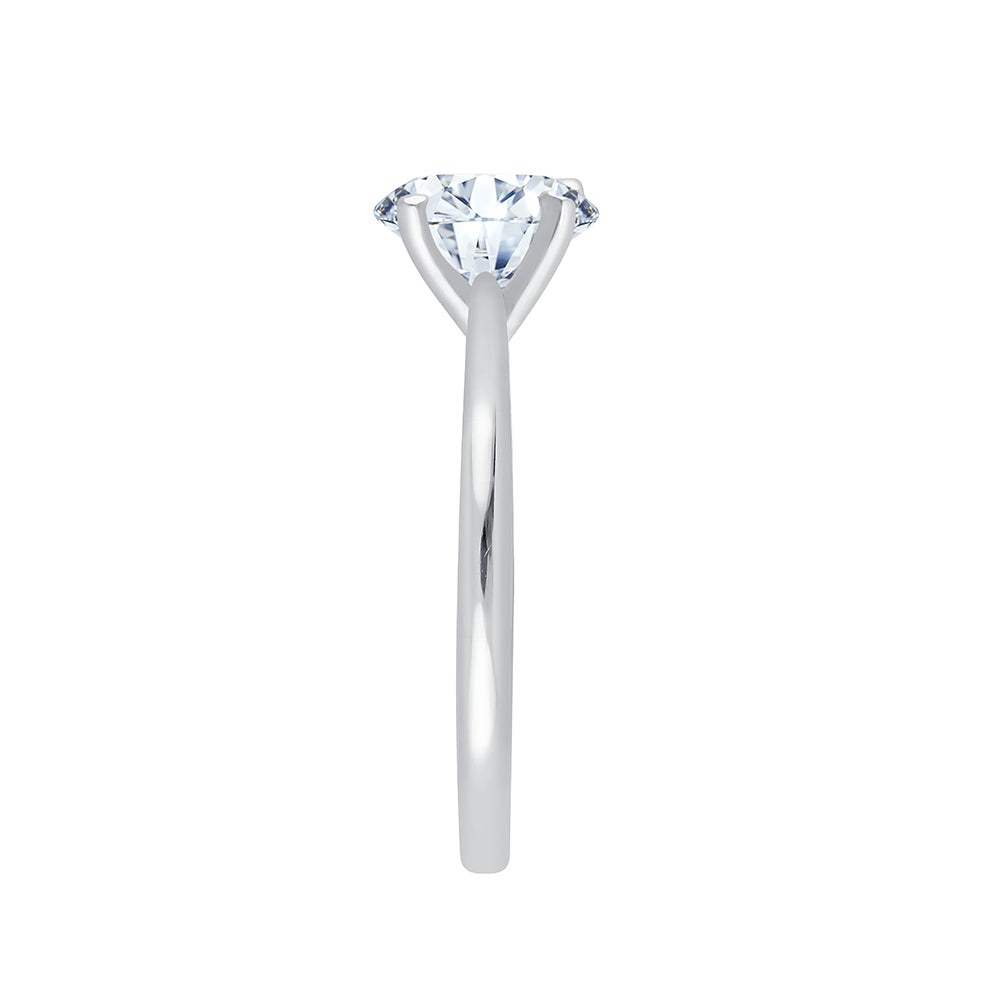 Oval Cut Solitaire Engagement Ring 