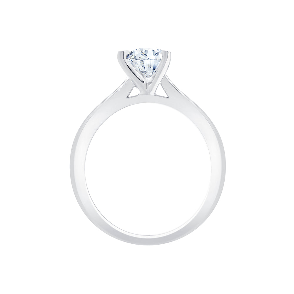 Oval Cut Solitaire Engagement Ring 