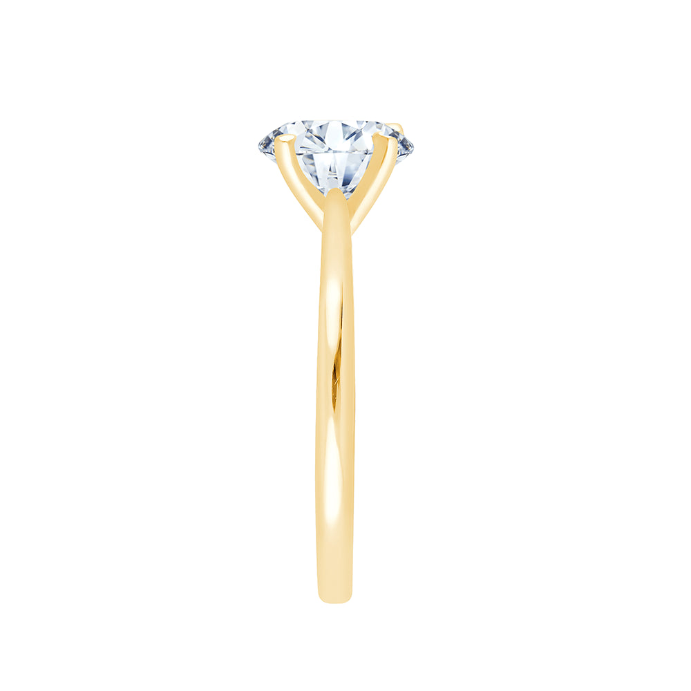 Oval Cut Solitaire Engagement Ring 