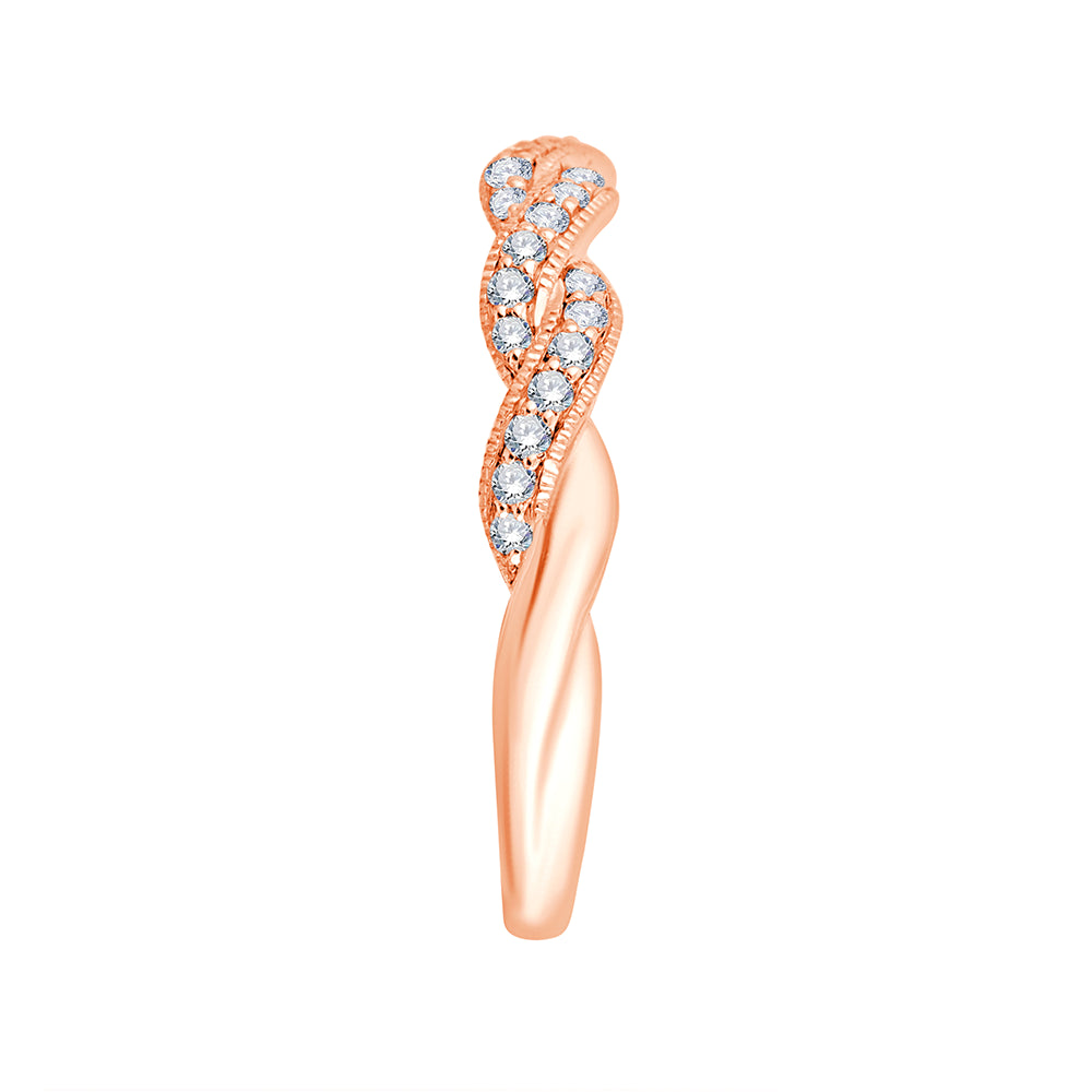 Brilliant Cut Twisted Band