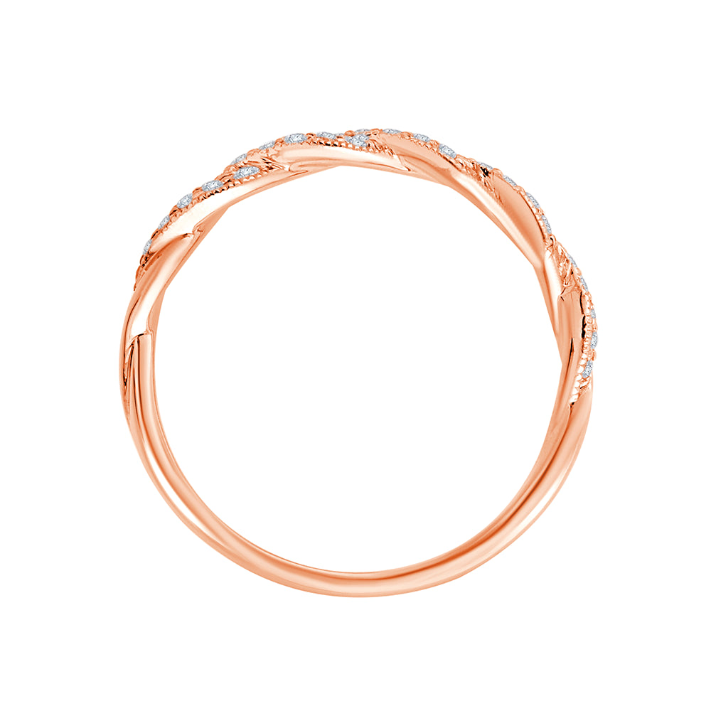 Brilliant Cut Twisted Band
