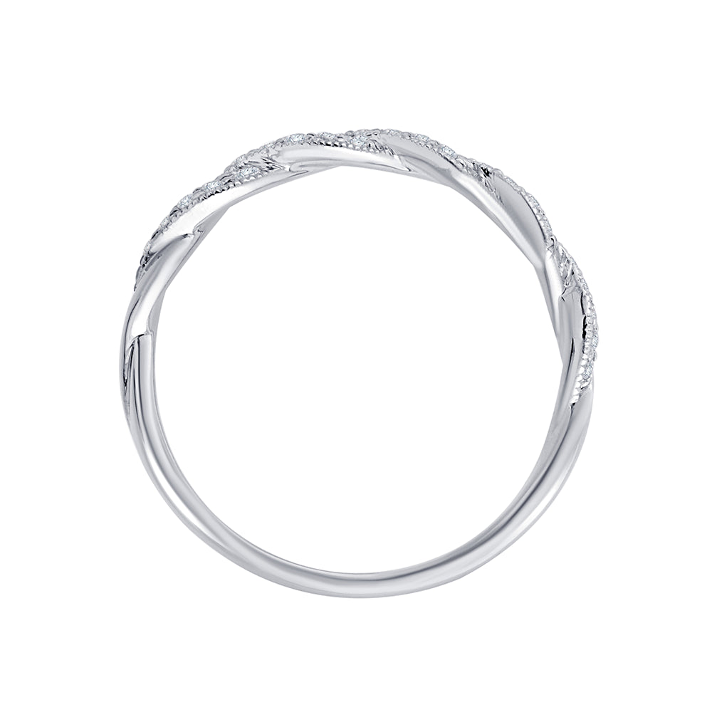 Brilliant Cut Twisted Band