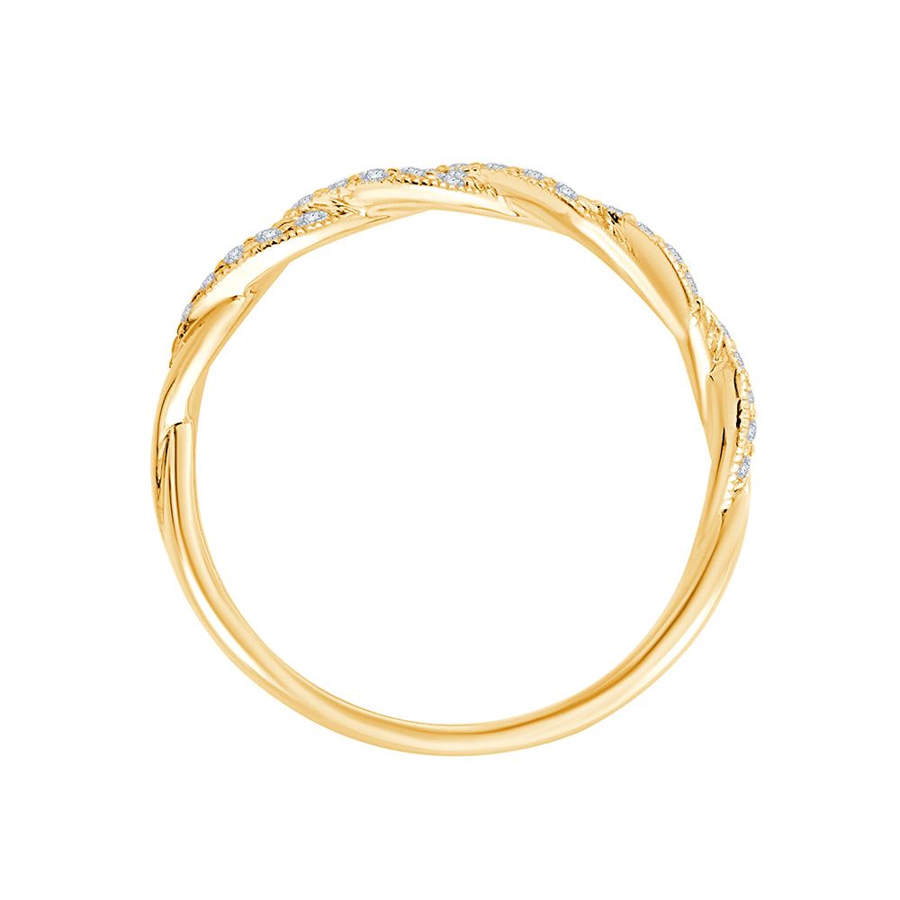 Brilliant Cut Twisted Band