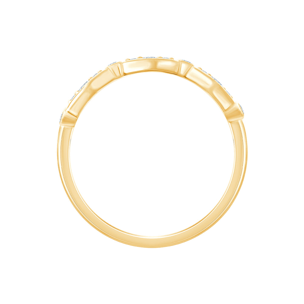 Brilliant Cut Geometric Flow Band