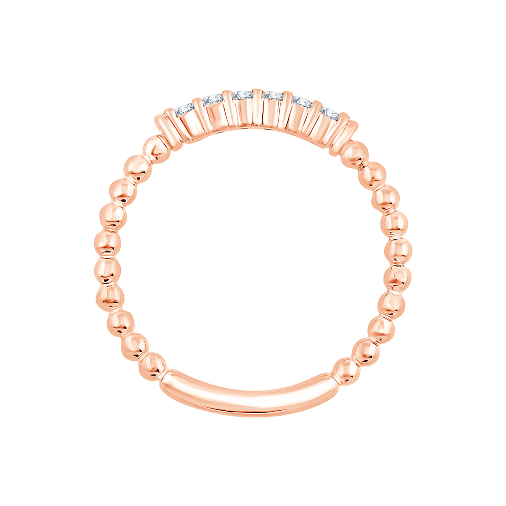 Brilliant Cut Beaded Accent Band