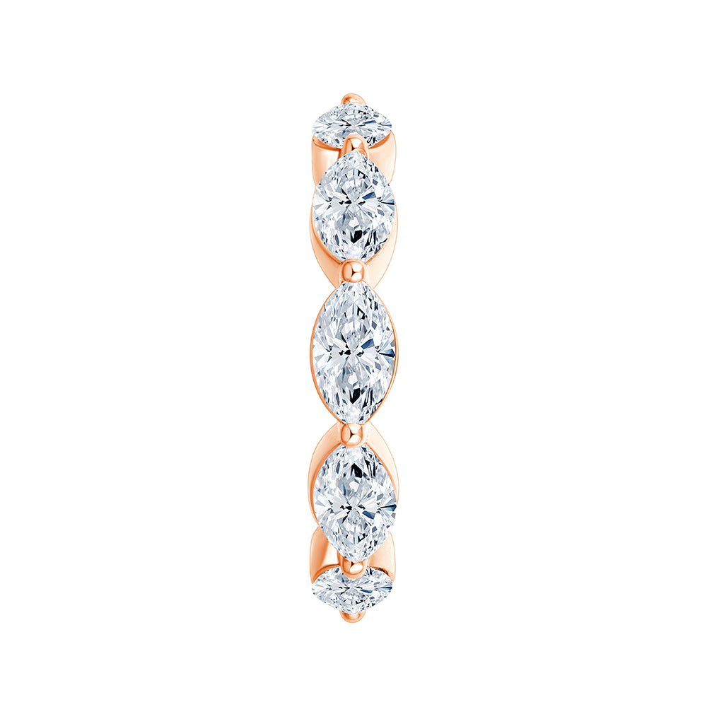 Horizontal Marquise Cut Eternity Band