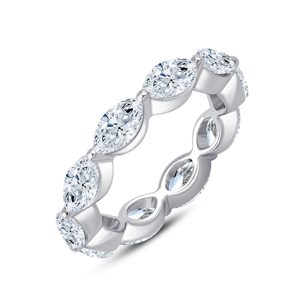 Horizontal Marquise Cut Eternity Band