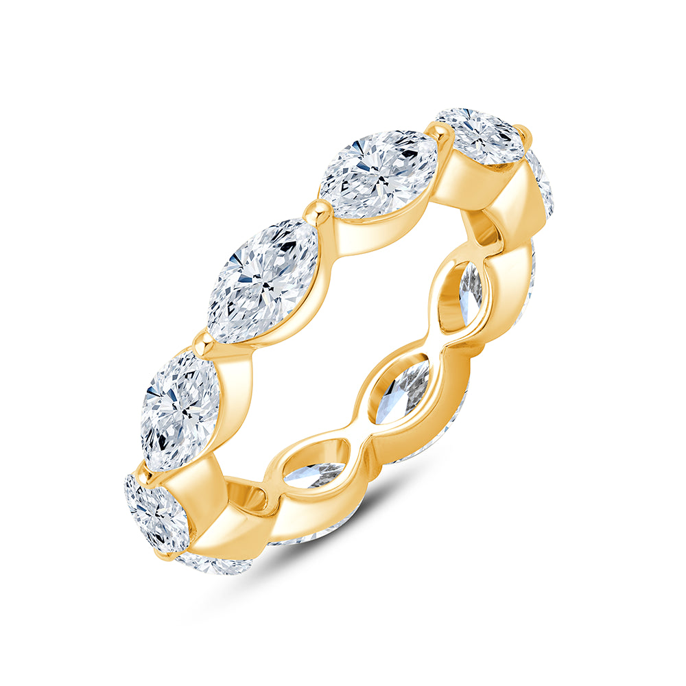 Horizontal Marquise Cut Eternity Band