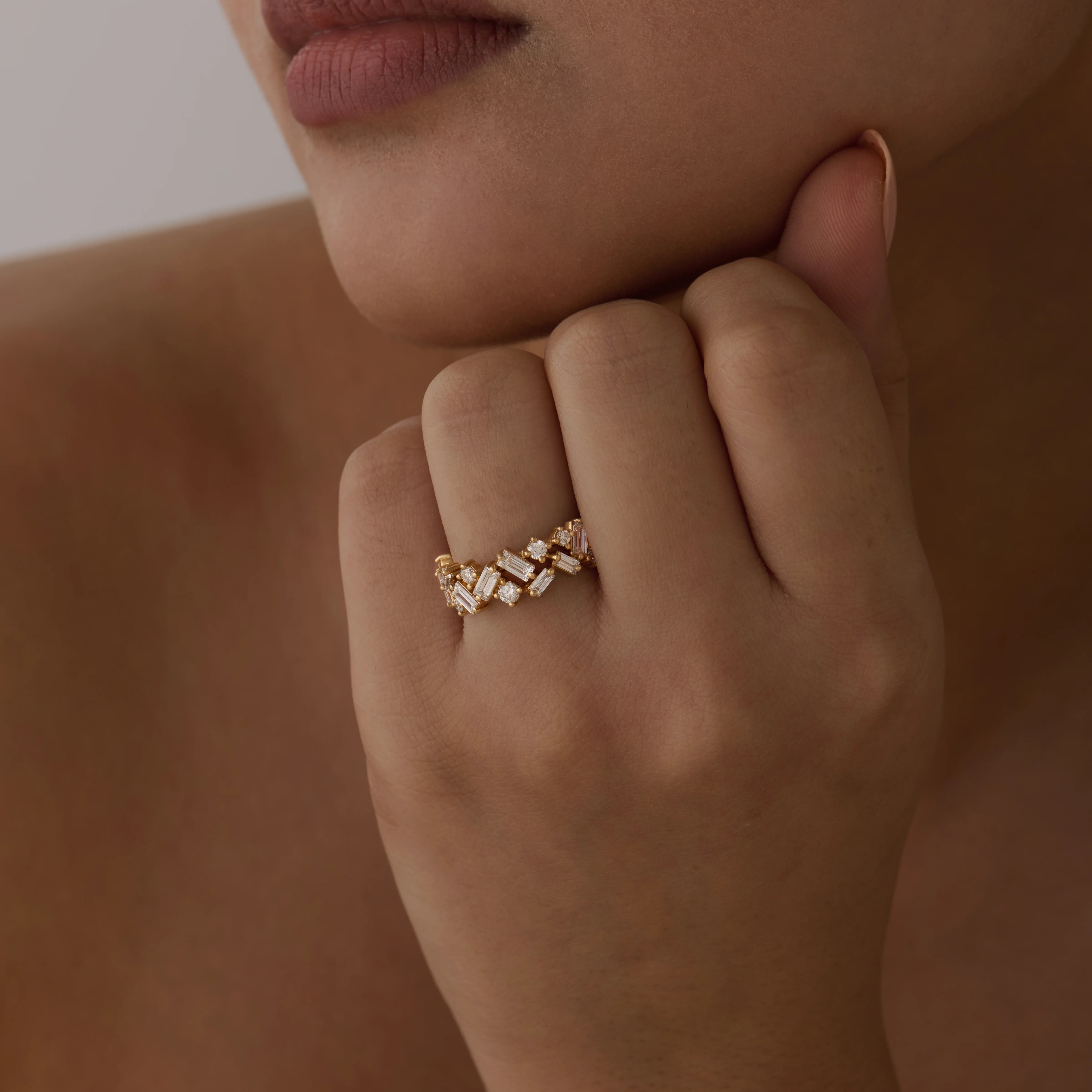 Mixed Cut Scattered Geometric Ring