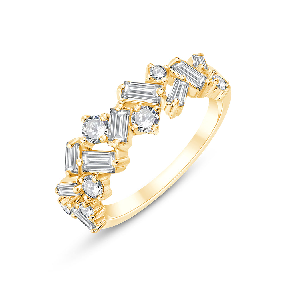 Mixed Cut Scattered Geometric Ring