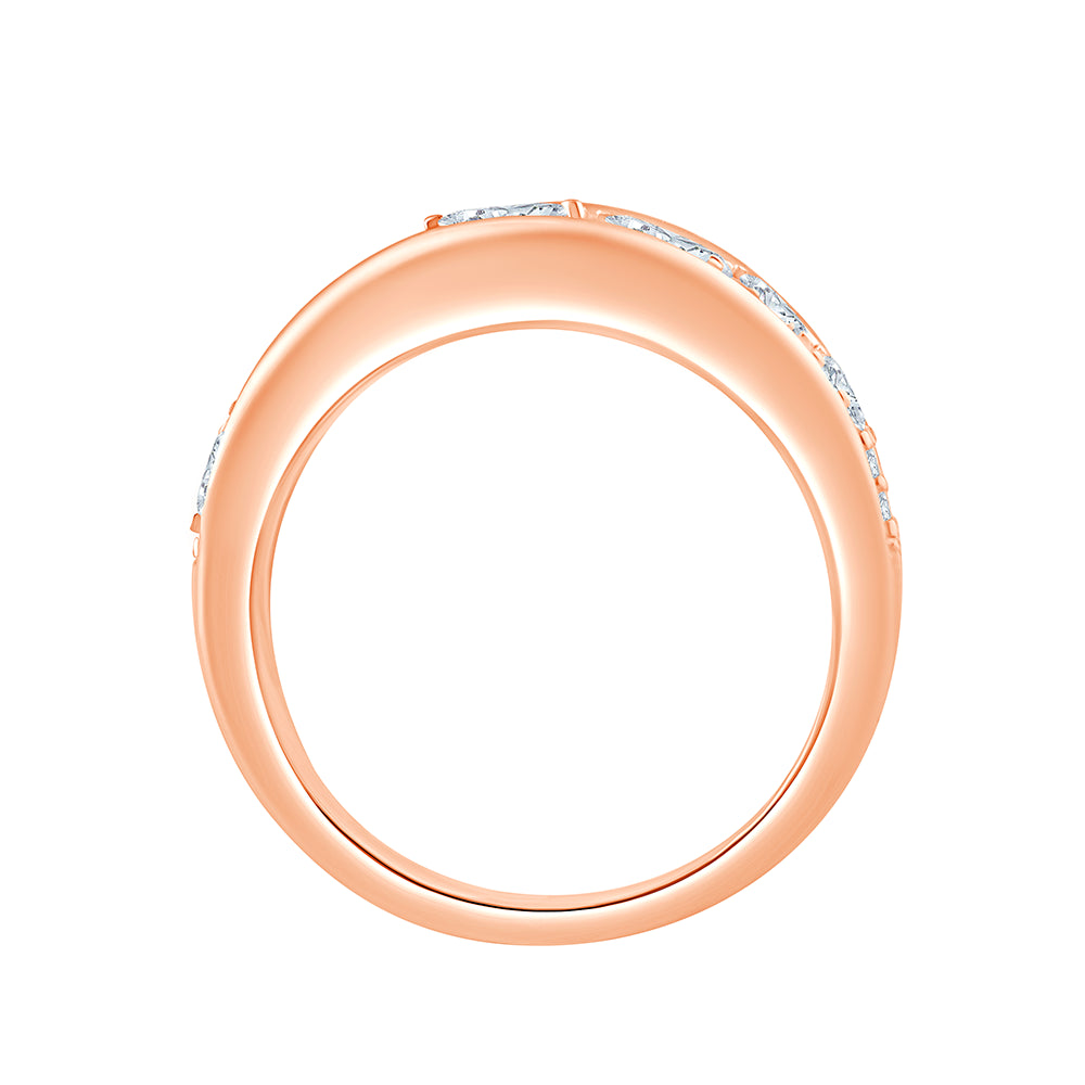 Mixed Cut Multi Row Statement Ring