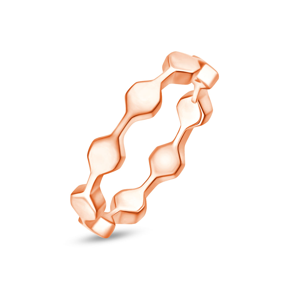  Ripple Wave Gold Band