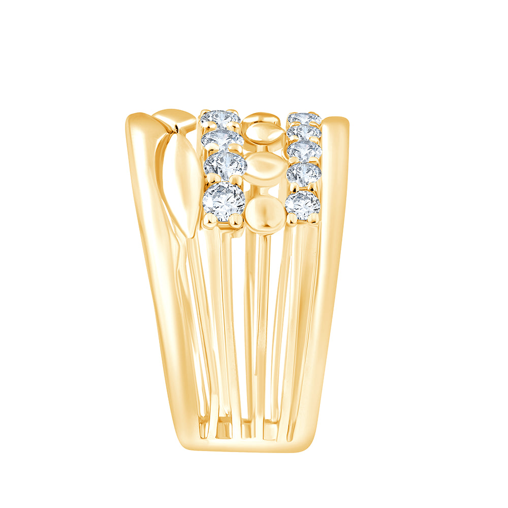 Brilliant Cut MuliRow Layered Band 