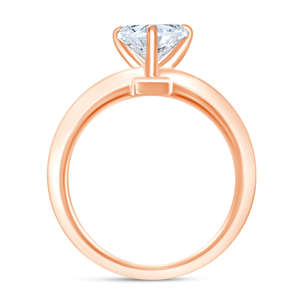 1 Carat Heart Cut Solitaire Ring