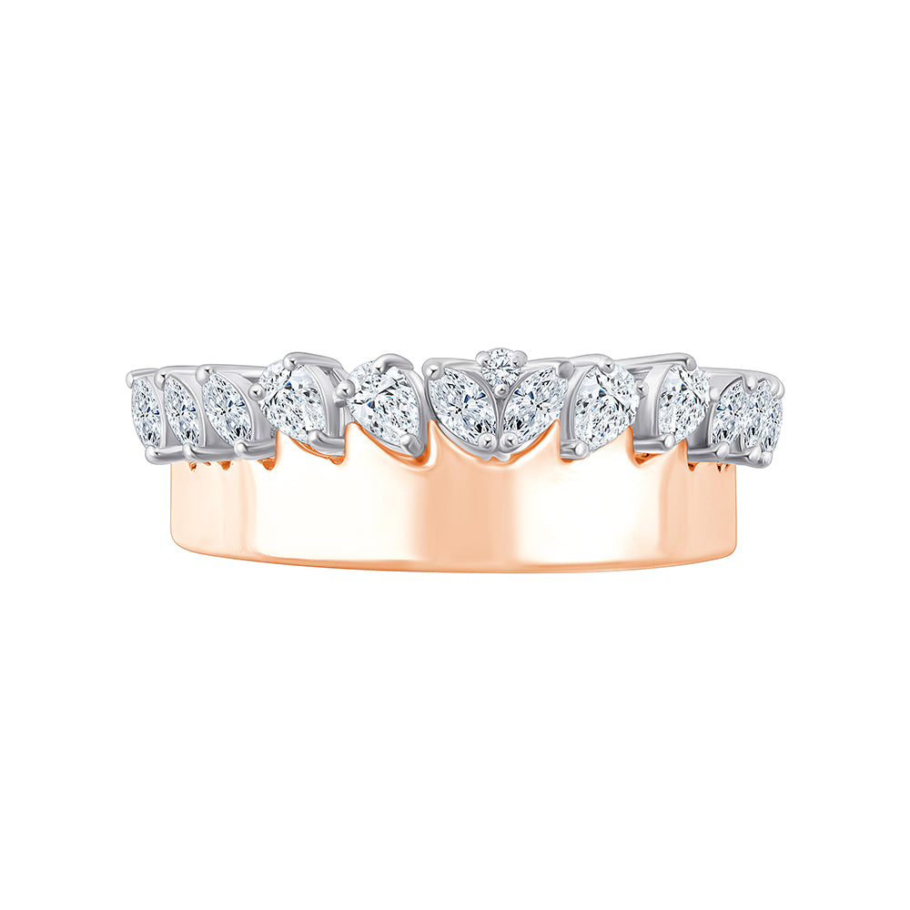 Pear  Marquise Crown Ring