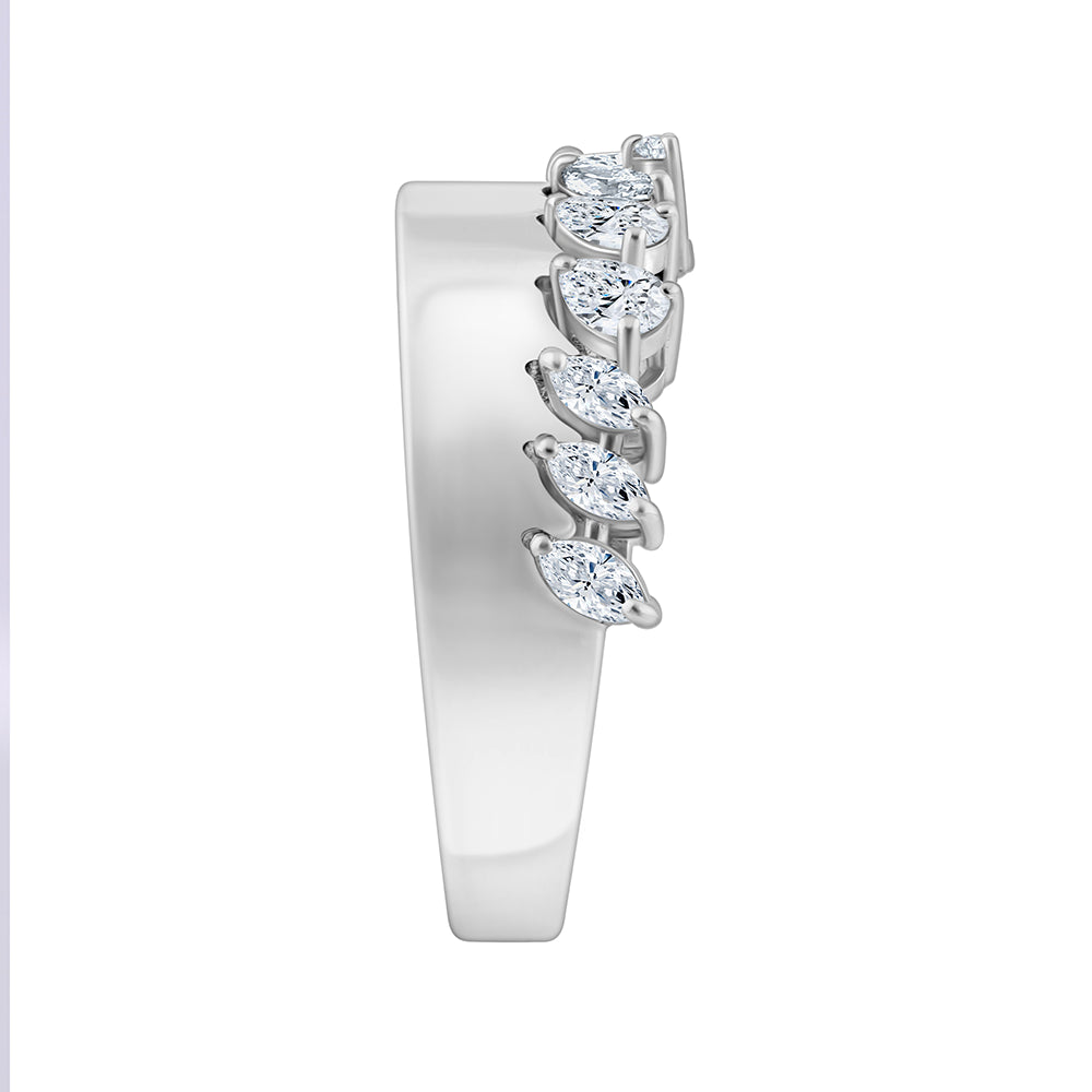 Pear  Marquise Crown Ring
