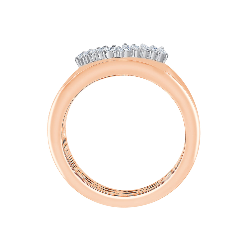 V Motif Marquise Ring