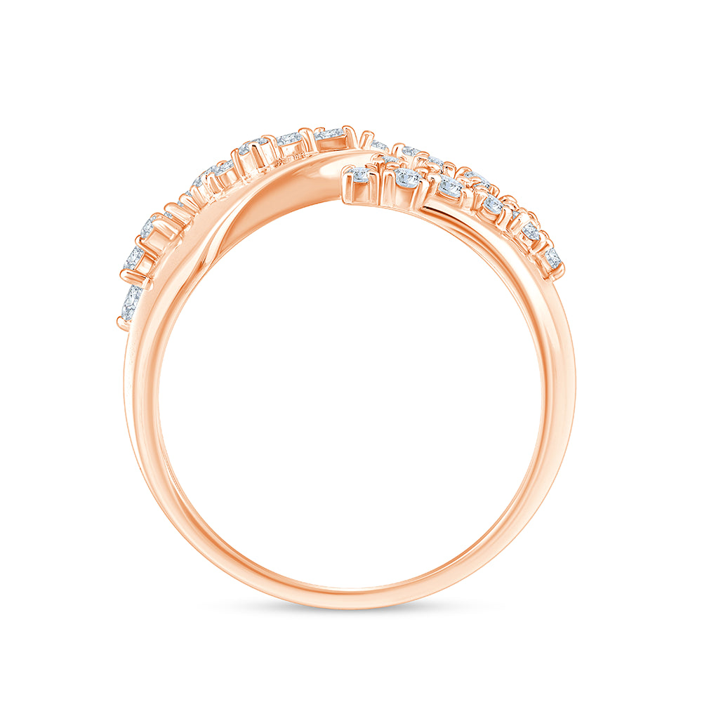 Marquise  Brilliant Cut Scattered Open Ring