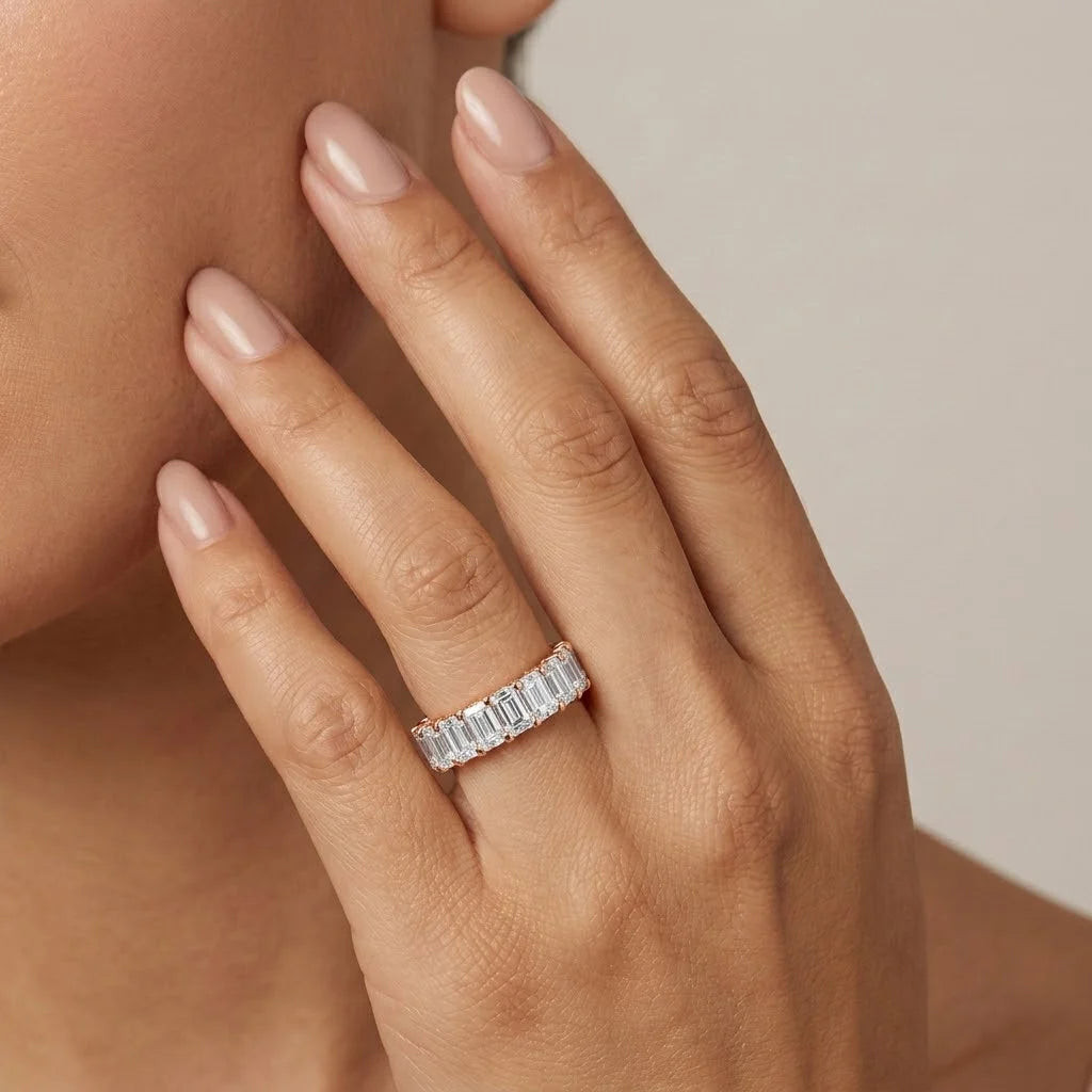 Radiant Cut Full Eternity Band