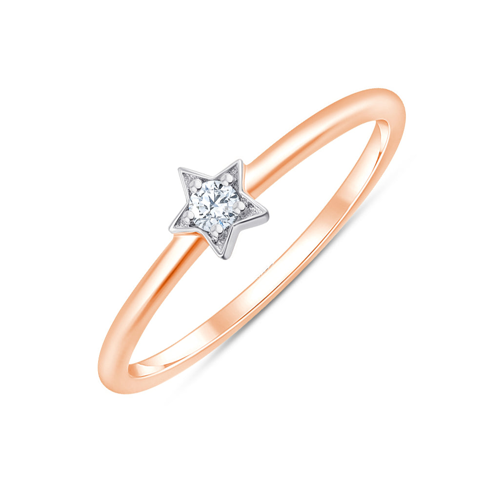 Brilliant Cut Star Ring