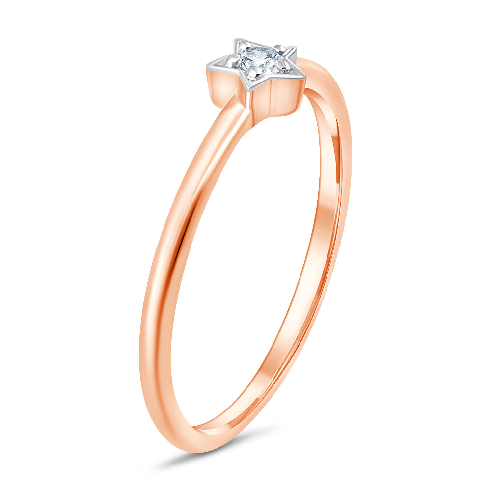 Brilliant Cut Star Ring